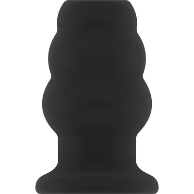 Sono No. 49 Small Hollow Tunnel Butt Plug 3 Inch Black