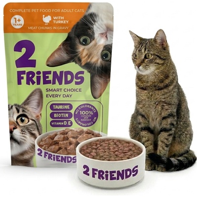 2FRIENDS s krůtou v omáčce pro kočky 85 g