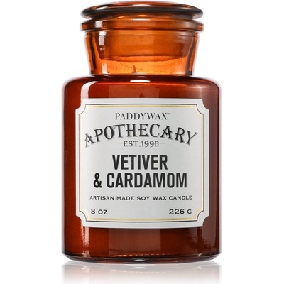Paddywax Apothecary Vetiver & Cardamom ароматна свещ 226 гр