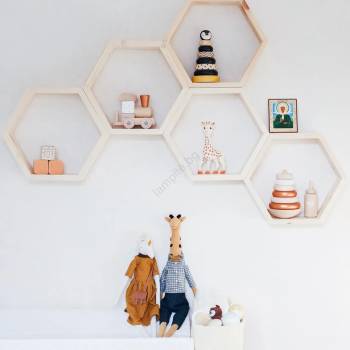 Image 1 of ASIR GROUP К-кт 5бр. етажерки RAF 36x31 cм смърч (AS1185)