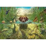 Schmidt Spiele - Puzzle Fredrickson: Chocolate Labrador - 1 000 piese