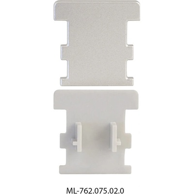ML-762.075.02.0 Koncovka pro BV bez otvoru, stříbrná barva, 1 ks