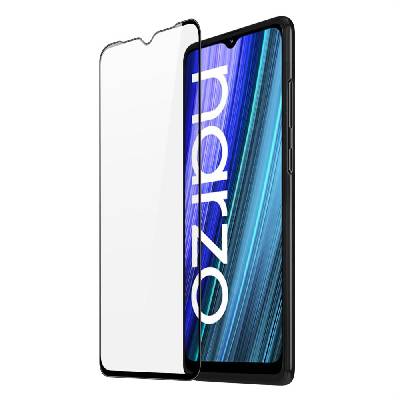Dux Ducis 9D Издръжливо пълноекранно Закалено стъкло 9H с рамка за Realme Narzo 50A, черен (съвместимо с кейс) (6934913041154)