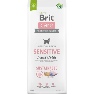 Brit BRIT Care Dog Sustainable Sensitive Insect & Fish Храна за кучета, суха, с насекоми и риба, 12 kg