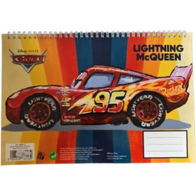 Kreslící blok A4 Cars Blesk McQueen