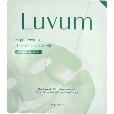 Luvum Green Citrus Vitamin C Gel Mask Plus Hydrogélová maska s vitamínom C 1 ks 33 g