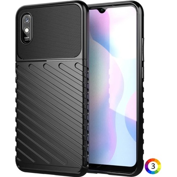 Image 1 of Xiaomi Redmi 9A Удароустойчив Twill Texture Калъф и Протектор
