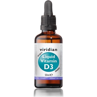 Viridian Luquid Vitamín D3 2000iu 50 ml