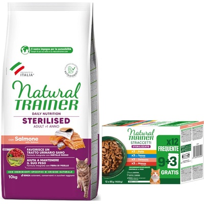 Trainer Natural Cat Sterilised losos 10 kg
