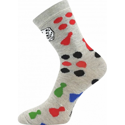 Detské ponožky Človečko bledošedá