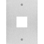 Vimar 41596 1-модулен капак с отвор 40 x 40 mm за четец, неръждаема стомана Due Fili Plus (V41596)