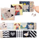 Taf Toys Мека сензорна книжка Taf Toys - Soothing Sounds Book, с музикални и звукови ефекти (TT13835)