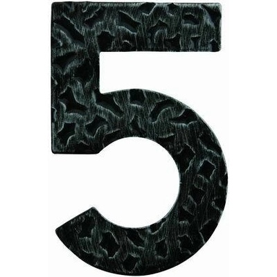 LR - DOMOVÁ ČÍSLICA "5" - 120 mm CIK - čierna kovaná | MP-KOVANIA.sk