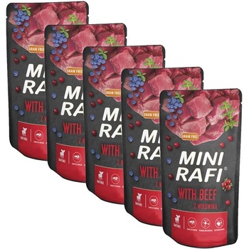 Rafi Adult Mini GF with Beef 5 x 150 g