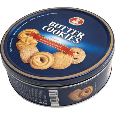 Pâttisserie Mathéo Máslové Cookies sušenky v plechové dóze 454 g
