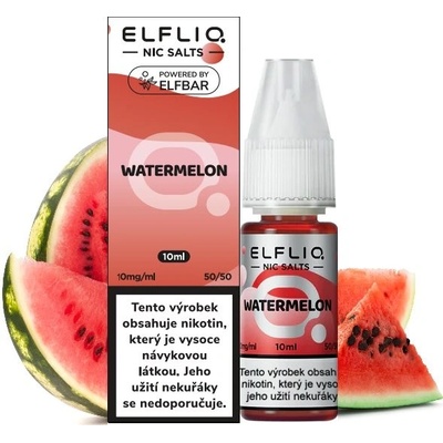 ELFLIQ Nic SALT Watermelon 10 ml 10 mg