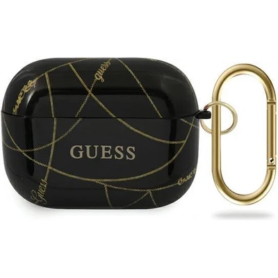 Guess Калъф Guess за Gold Chain Collection Cover за Airpods Pro, черен (GUE000923)