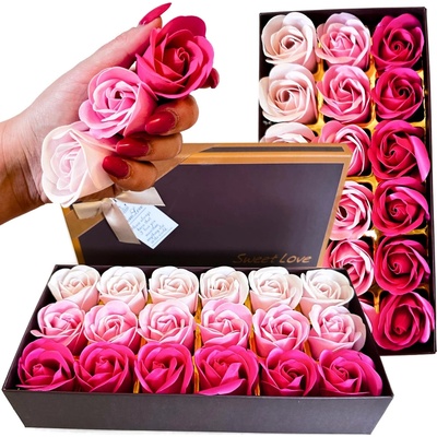 Květinový box, mýdlová růže Okazeo 4 cm