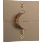 Hansgrohe ShowerSelect Comfort - Термостатен смесител за вграждане, за 2 консуматора, четкан бронз 15572140 (15572140)