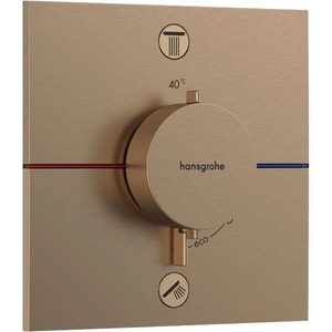 Hansgrohe ShowerSelect Comfort - Термостатен смесител за вграждане, за 2 консуматора, четкан бронз 15572140 (15572140)