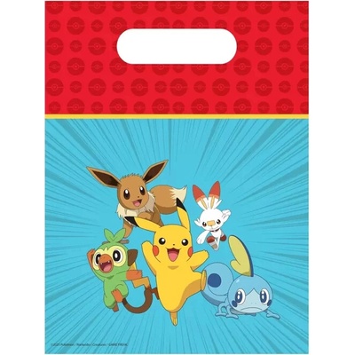 Plastové tašky Pokemon 6 ks