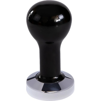 Buna Café tamper kov čierny, nerez lesk, plochý 53 mm
