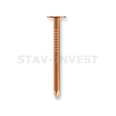 Hřebíky do krytiny měděné 2,8 x 32 mm s velkou hlavou / 5 kg