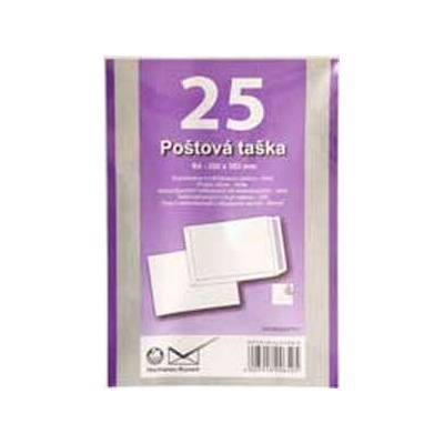 Poštové obálky B4 s páskou, biele, 25ks