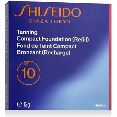 Shiseido Sun Protection Tanning Compact Foundation SPF10 фон дьо тен със слънцезащита пълнител 12 g нюанс Bronze