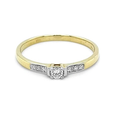 Beny Jewellery zlatý zásnubní s diamanty 2011226