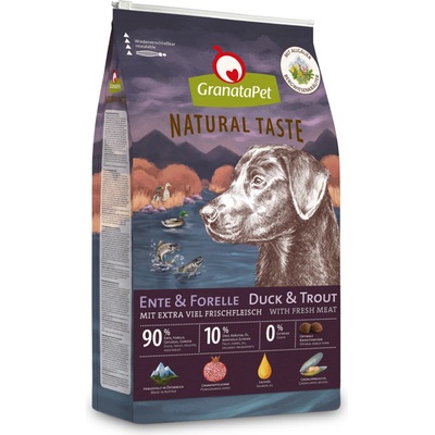 GranataPet 12kg Суха храна за кучета Granatapet с натурален вкус на патица и пъстърва
