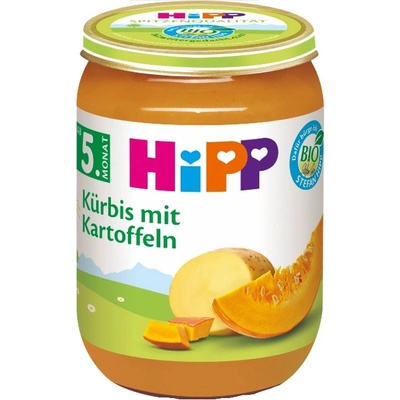 Hipp Био пюре Hipp - Tиква с картофи, 190 g (4145)