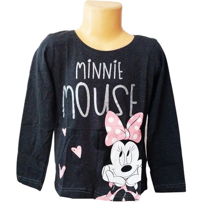 E plus M tričko Minnie Zasněná d.rukáv dívčí šedá tmavé