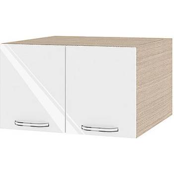 Image 1 of ИРИМ Надстройка за горен кухненски шкаф с две врати Сити МФ-Бяло гланц-05-111 60 см