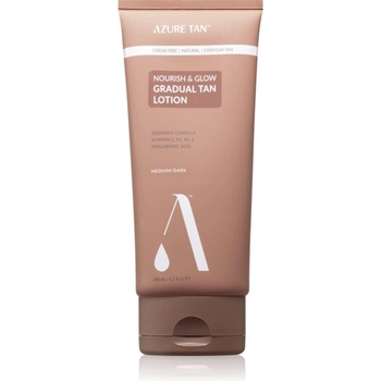 Azure Tan Nourish & Glow автобронзант за тяло цвят Medium/Dark 200ml