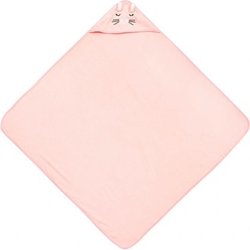 Sensillo Бебешка Хавлия С Качулка 100X100 См Заек Розов Sensillo (SILLO-30560)