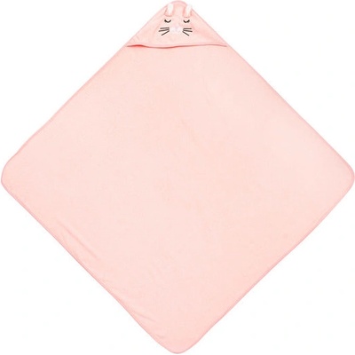 Sensillo Бебешка Хавлия С Качулка 100X100 См Заек Розов Sensillo (SILLO-30560)