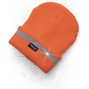 Malfini Spark zimní čepice pletená + fleece hi viz oranžová