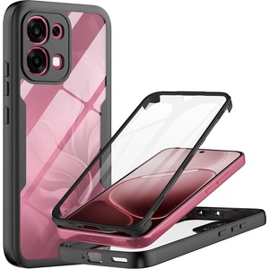 Techsuit Калъф за Oppo A6 Pro 4G / 5G - Techsuit ColorVerse 360 Series + Протектор - Черен