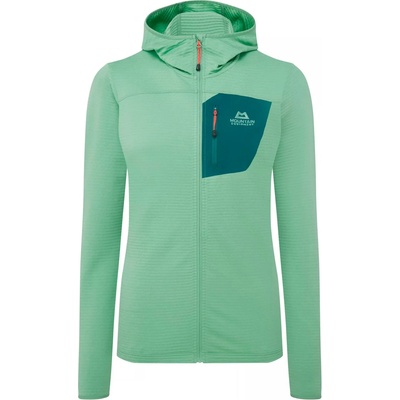 Mountain Equipment Дамско поларено яке Mountain equipment Women's Lumiko Hooded Jacket Fleece jacket - Lichen Green / Deep Teal - размер 40 (EU) (105-3080-1014)