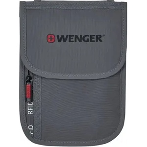 Wenger Портмоне за врат Wenger Travel Document RFID Neck Pouch, сиво (611878)