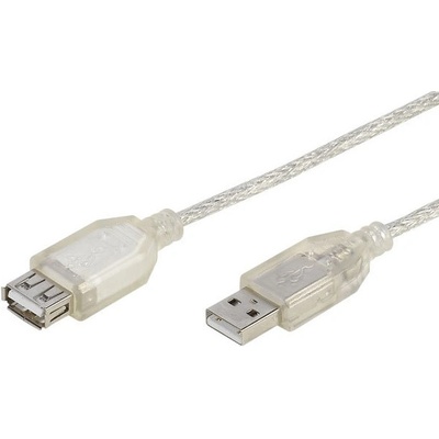 Vivanco Удължителен кабел Vivanco - 26794, USB-A/USB-A, 3 m, прозрачен (26794)