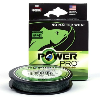 Šňůra PowerPro Braided Line 135 m 0,19 mm Moss Green