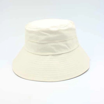 Krumlovanka bavlněný klobouk Bucket P-12478 šňůrka na krk a stahování smetanová