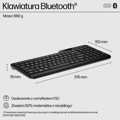 HP 460 Multi-Device Bluetooth Keyboard 7N7B8AA#ABB