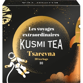 Kusmi Tea Tsarevna Organic Черен чай био, в муселинови торбички, лимитирана серия, 20 бр (21303A1120)