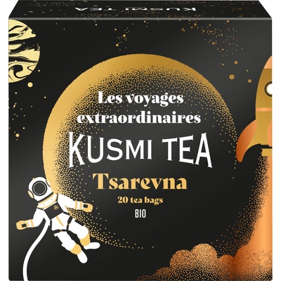 Kusmi Tea Tsarevna Organic Черен чай био, в муселинови торбички, лимитирана серия, 20 бр (21303A1120)