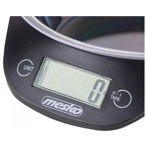 Mesko Kitchen scale with a bowl MS 3164 Maximum weight (capacity) 5 kg, Graduation 1 g, Display type LCD, Black Кухненски везни