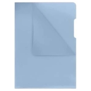 DONAU Dust jacket DONAU type L, PP, A4, crystal, 180micr. , blue
