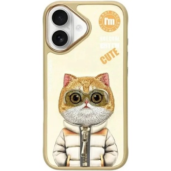Nimmy Калъф Nimmy Cool&Cute 2.0 Cat за iPhone 16 - зелен (6971080319457)
